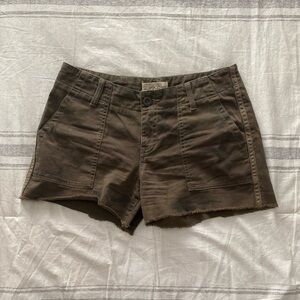 Lucky Brand Dark Green/Brown Cargo Shorts